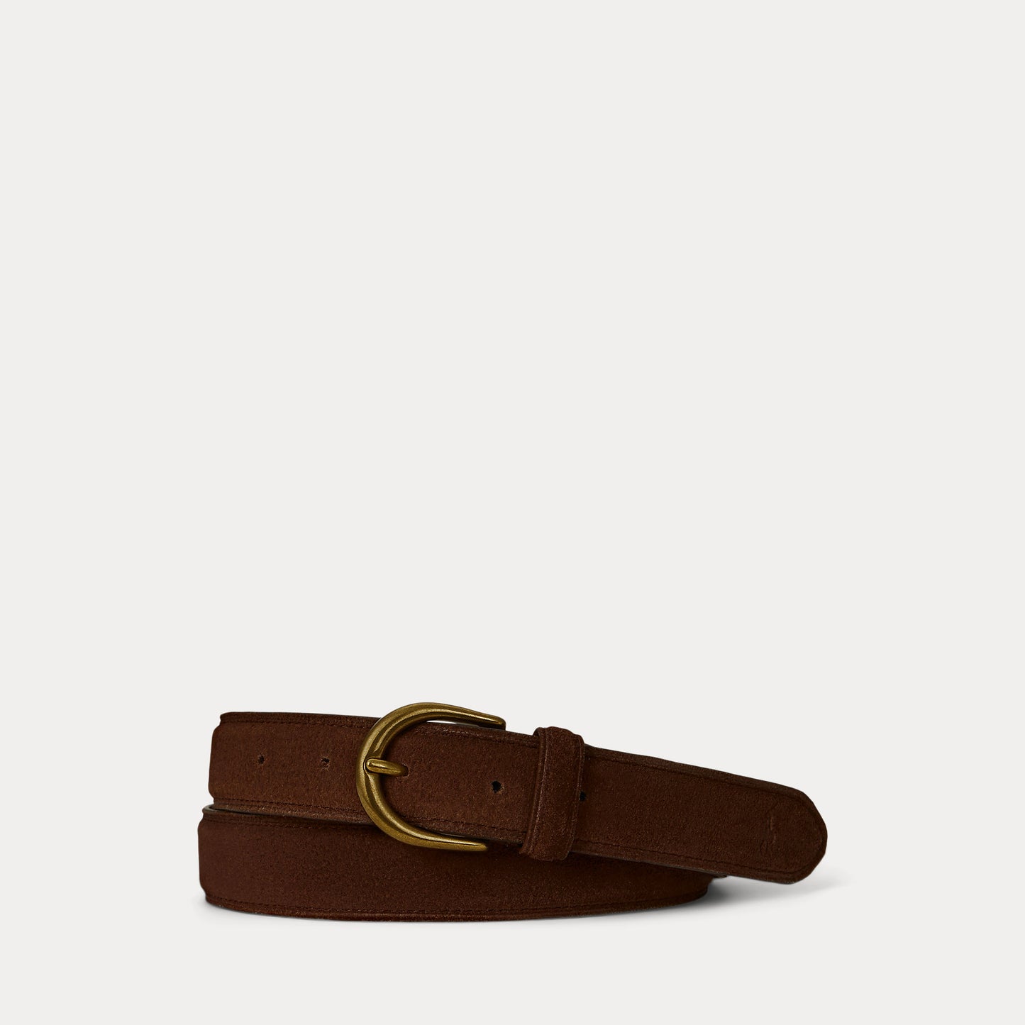 Polo Ralph Lauren Brass Buckle Suede Belt