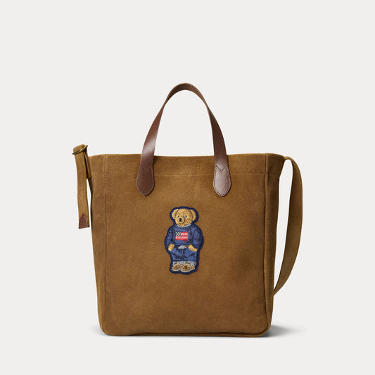 Polo Ralph Lauren Polo Bear Roughout Suede Tote