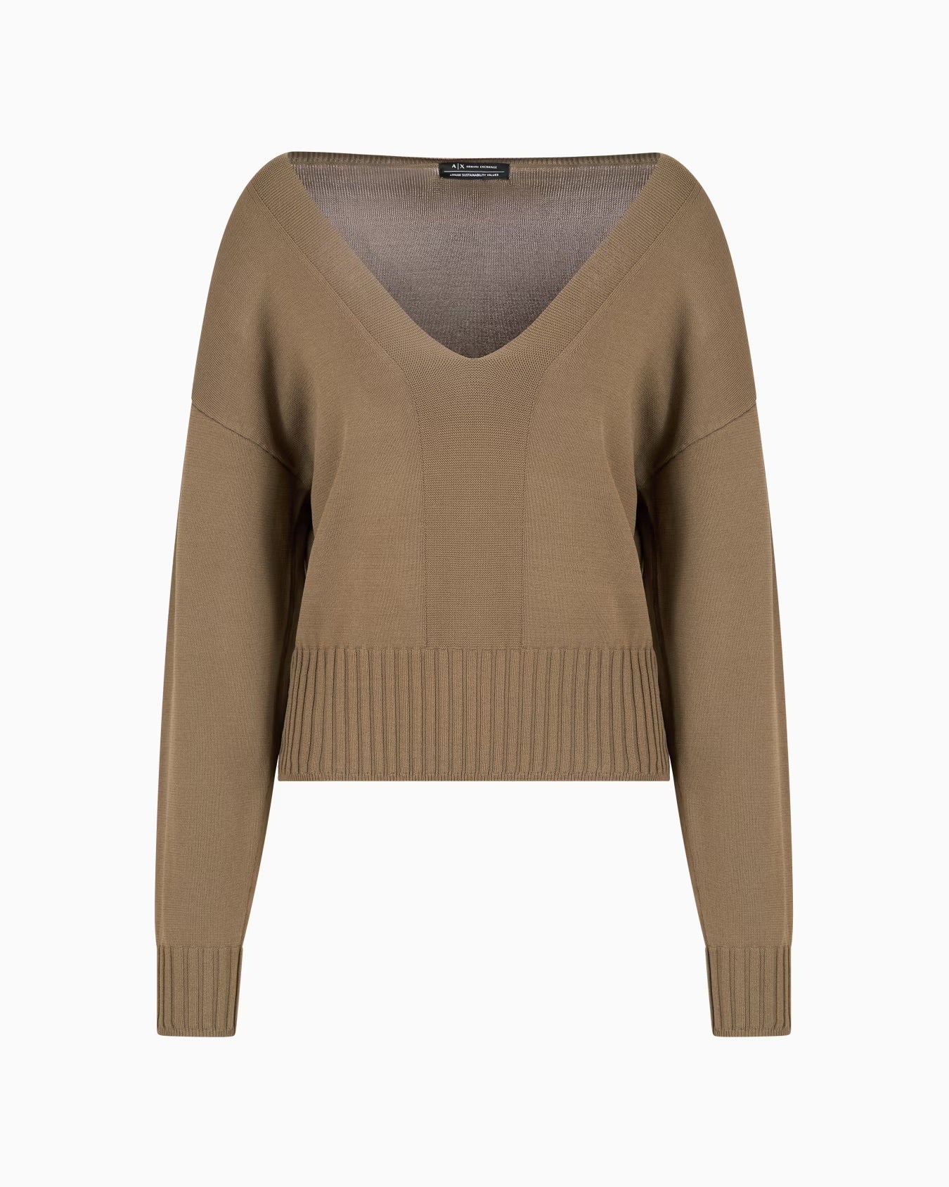 Armani V-Neck Fine Gauge Knit