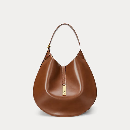 Polo Ralph Lauren Polo ID Large Calfskin Shoulder Bag