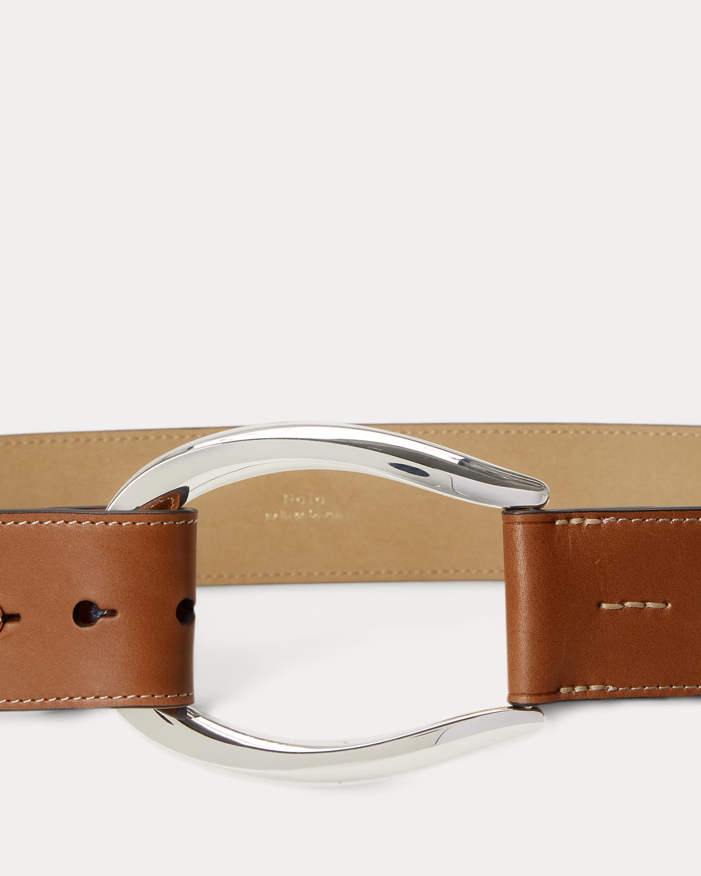 Polo Ralph Lauren Stirrup-Buckle Wide Leather Belt