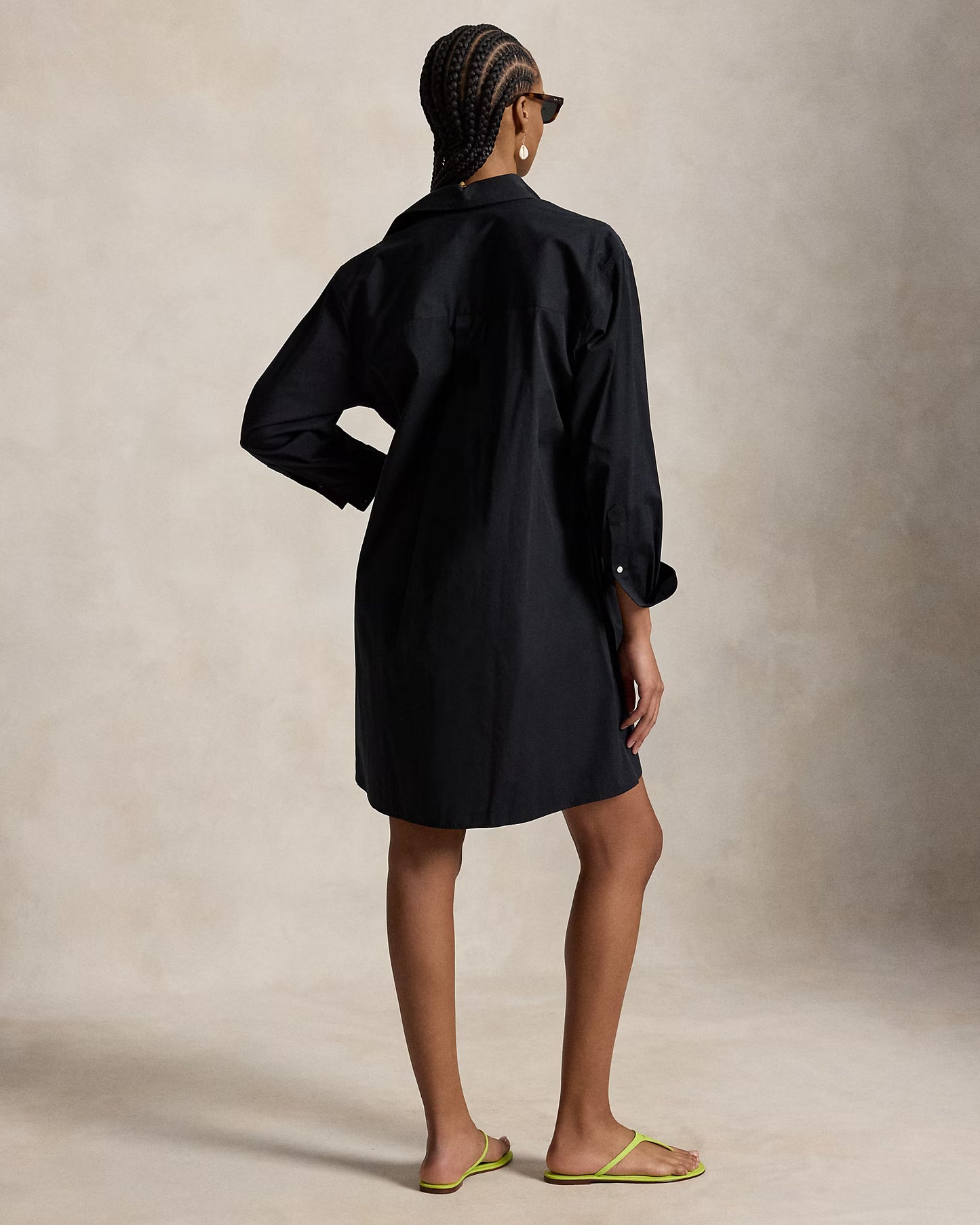 Polo Ralph Lauren Cotton Drawcord Shirtdress