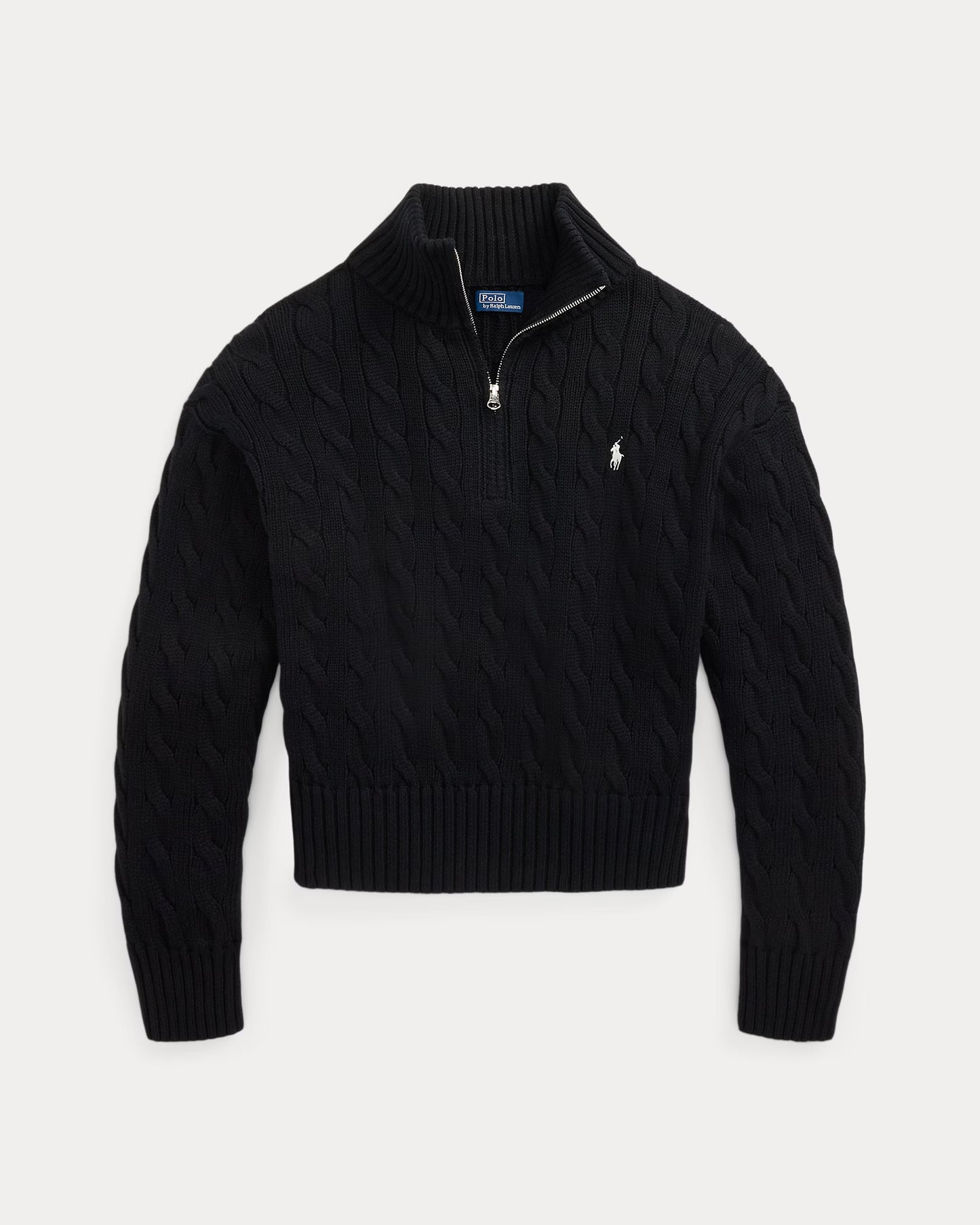 Polo Ralph Lauren Cable-Knit Cotton Quarter-Zip Jumper