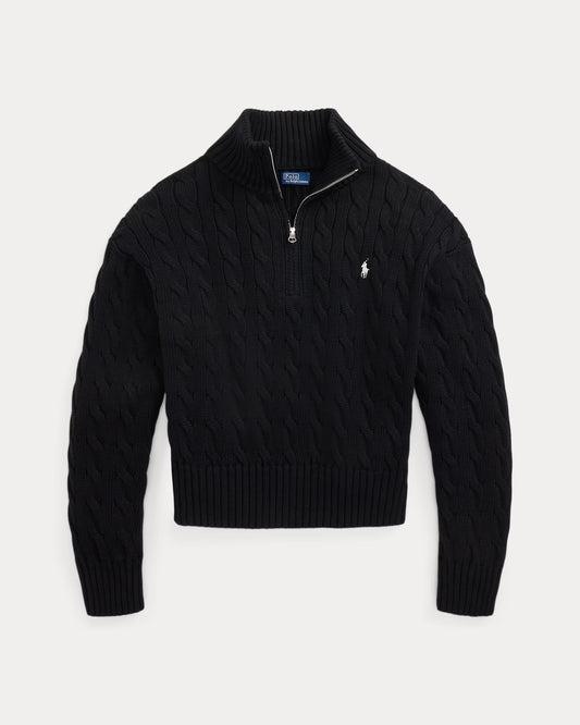 Polo Ralph Lauren Cable-Knit Cotton Quarter-Zip Jumper