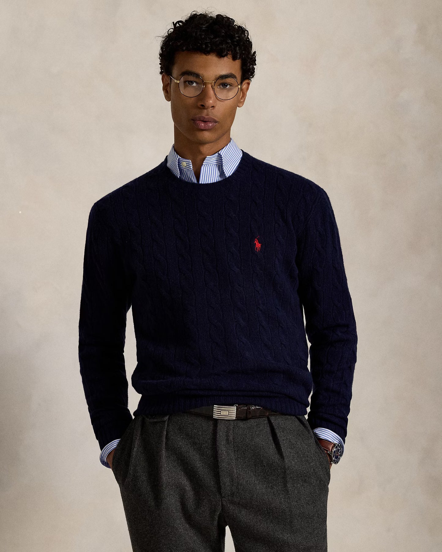Polo Ralph Lauren Cable-Knit Wool-Cashmere Jumper
