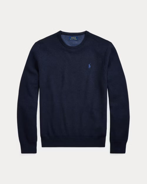 Polo Ralph Lauren Mesh-Knit Cotton Crewneck Jumper