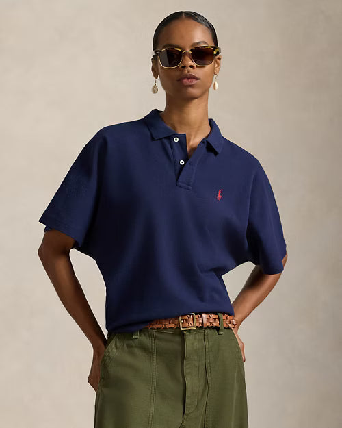 Polo Ralph Lauren Dolman-Sleeve Mesh Polo Shirt