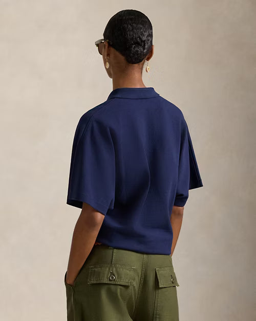 Polo Ralph Lauren Dolman-Sleeve Mesh Polo Shirt