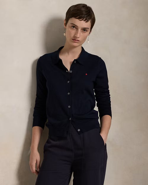 Polo Ralph Lauren Cotton-Blend Polo Cardigan