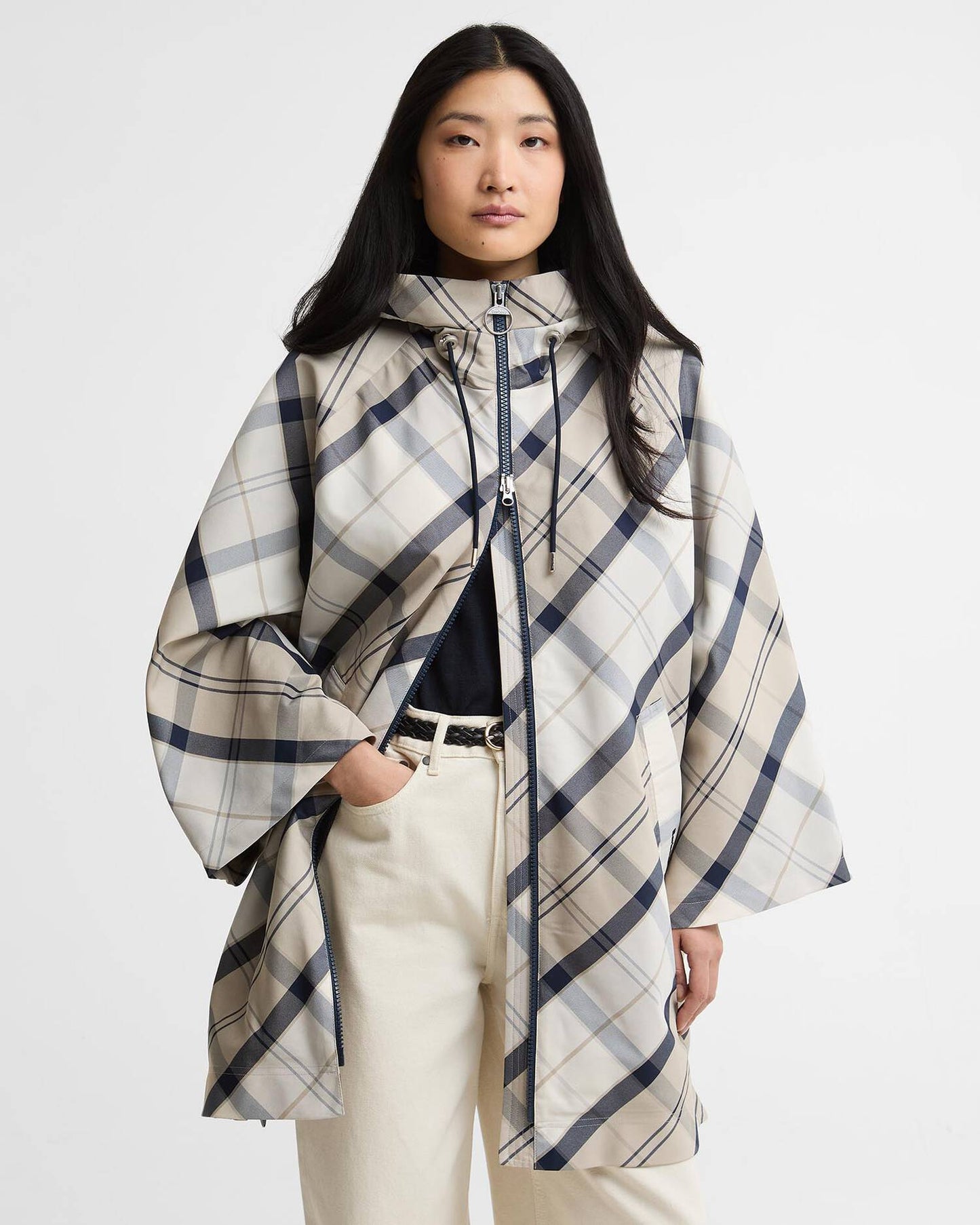 Barbour Kinsdale Tartan Showerproof Cape