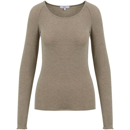 Coster Copenhagen Long Sleeve Wool Mix T-Shirt