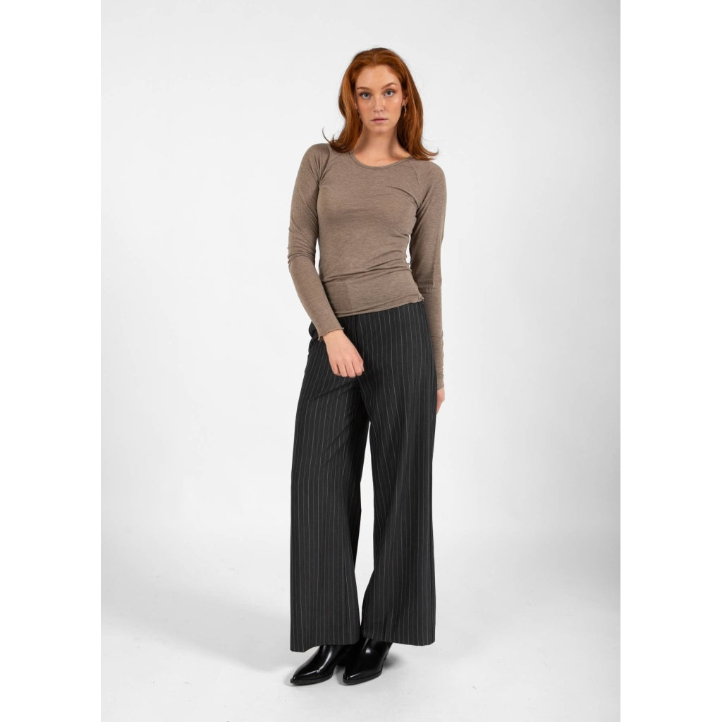 Coster Copenhagen Long Sleeve Wool Mix T-Shirt