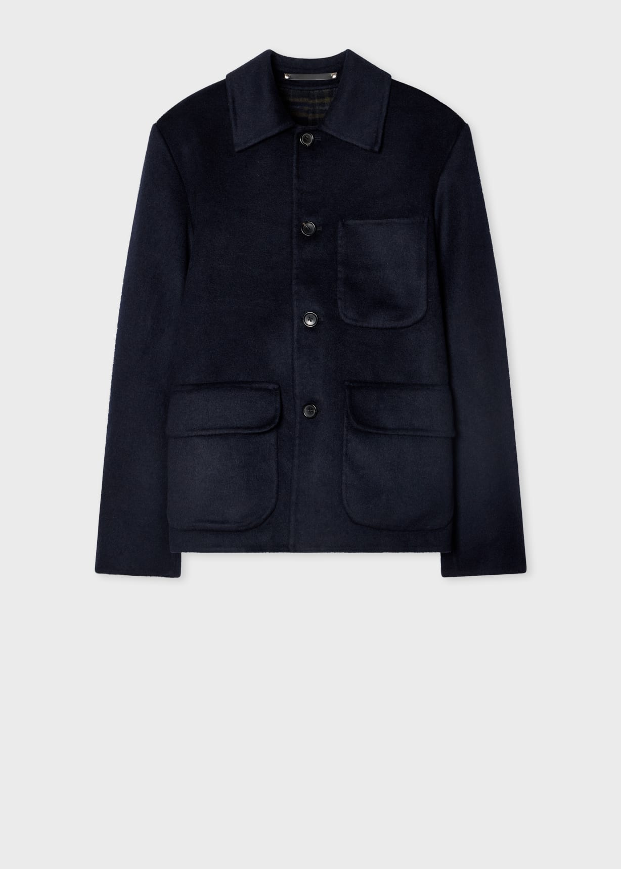 Paul Smith Navy Double-Faced Wool-Blend Chore Jacket