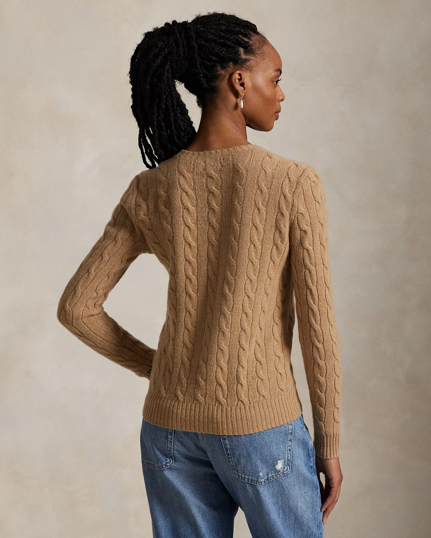 Polo Ralph Lauren Cable Wool-Cashmere Crewneck Jumper