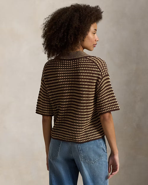 Polo Ralph Lauren Striped Knit Cotton Polo Shirt