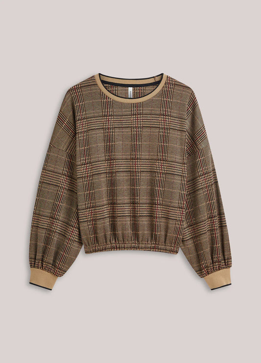 Summum Sweatshirt in Plaid Jacquard