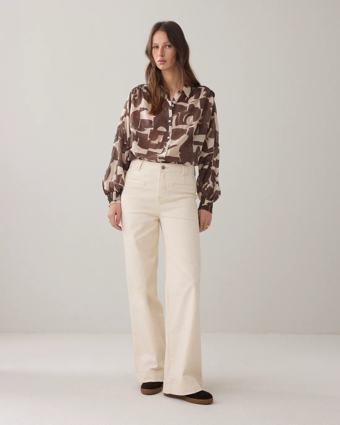Summum High Waisted Flare Trousers