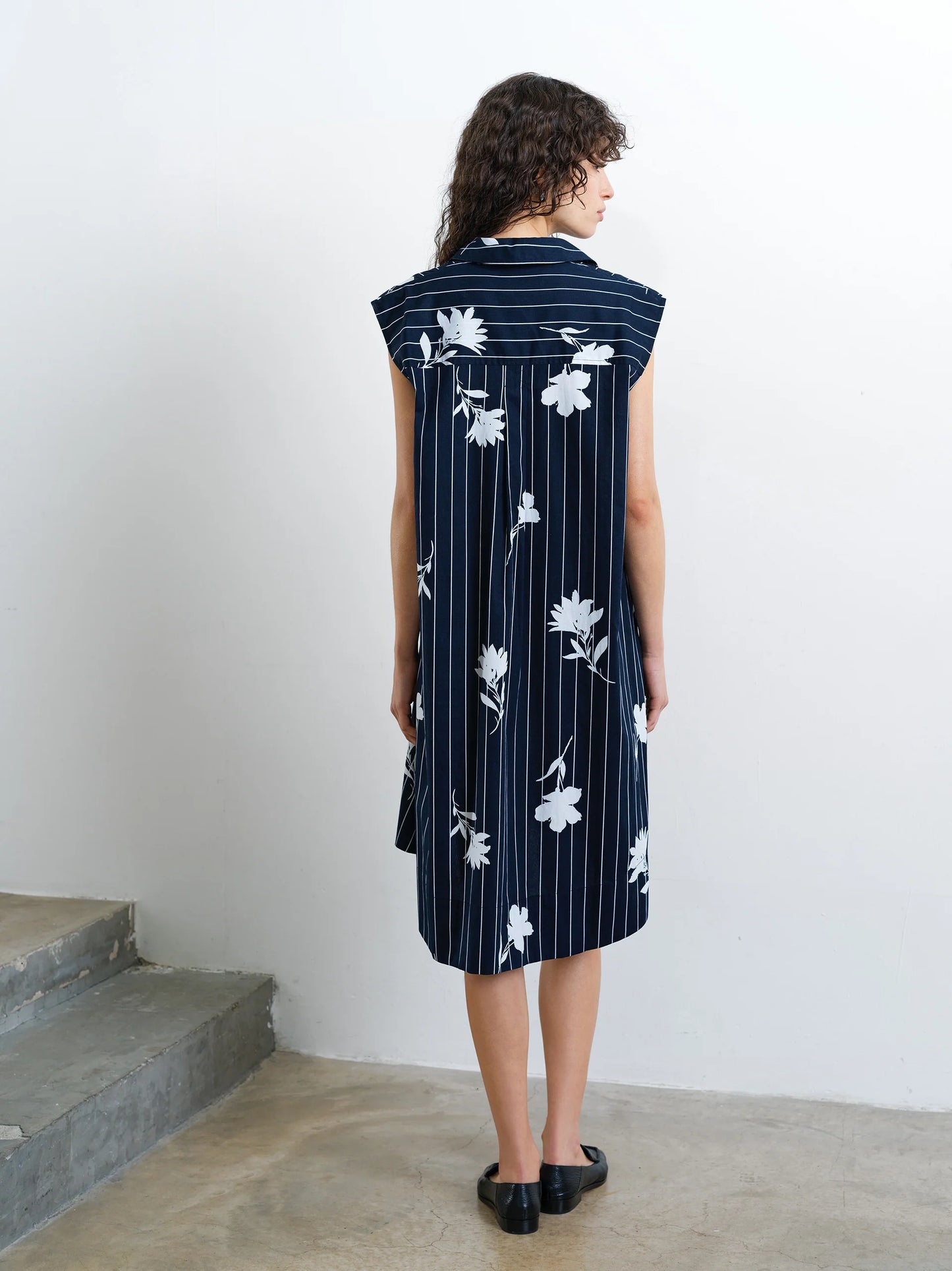French Connection Cambria Cotton Sleeveless Drawstring Dress