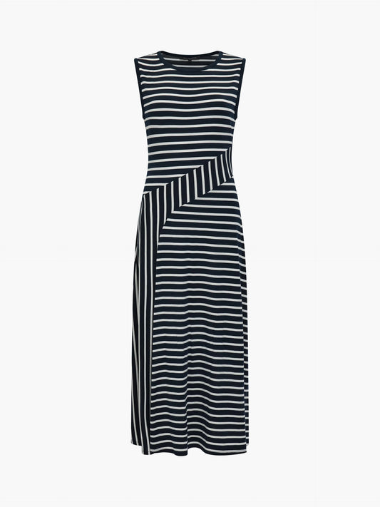 French Connection Kyra Jersey Striped Sleeveless Midi Dress