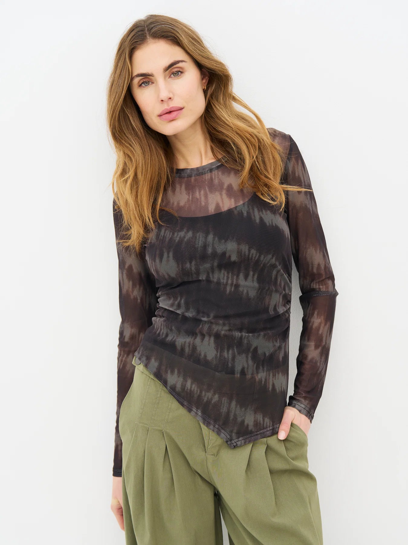 NU Denmark Enya Mesh Top