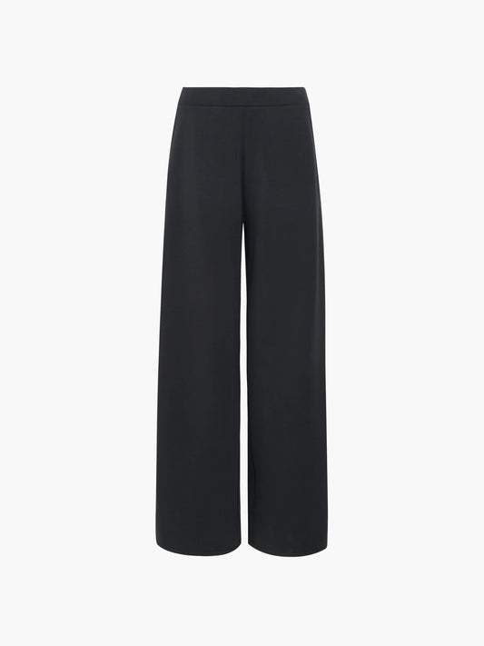 French Connection Wren Side Stripe Dark Grey Wide Leg Joggers
