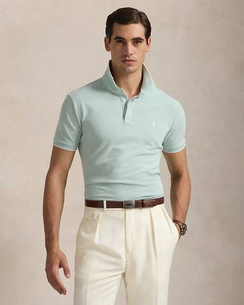 Polo Ralph Lauren Custom Slim Fit Stretch Oxford Mesh Polo
