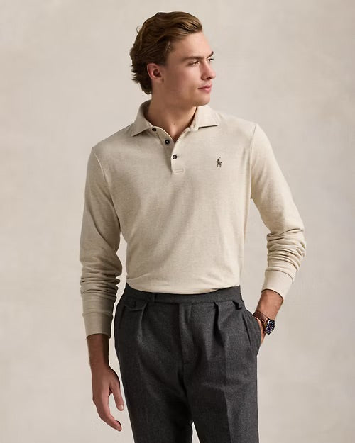 Polo Ralph Lauren Long Sleeve Luxury Jersey Polo Shirt