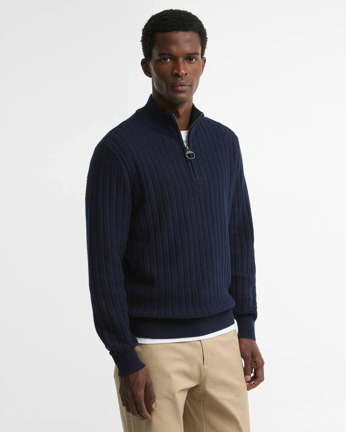 Barbour Herringbone Half Zip