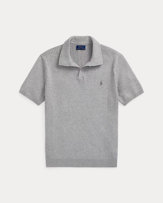 Polo Ralph Lauren Rib-Knit Cotton Johnny-Collar Sweater