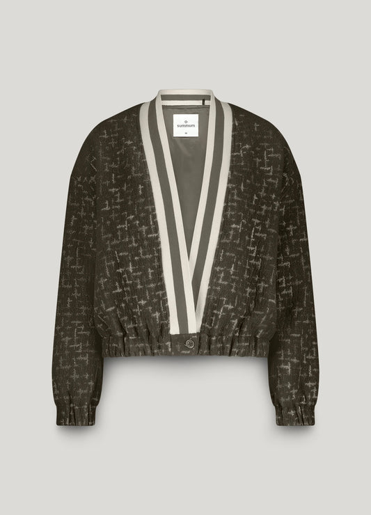 Summum Jacquard foam Bomber Jacket