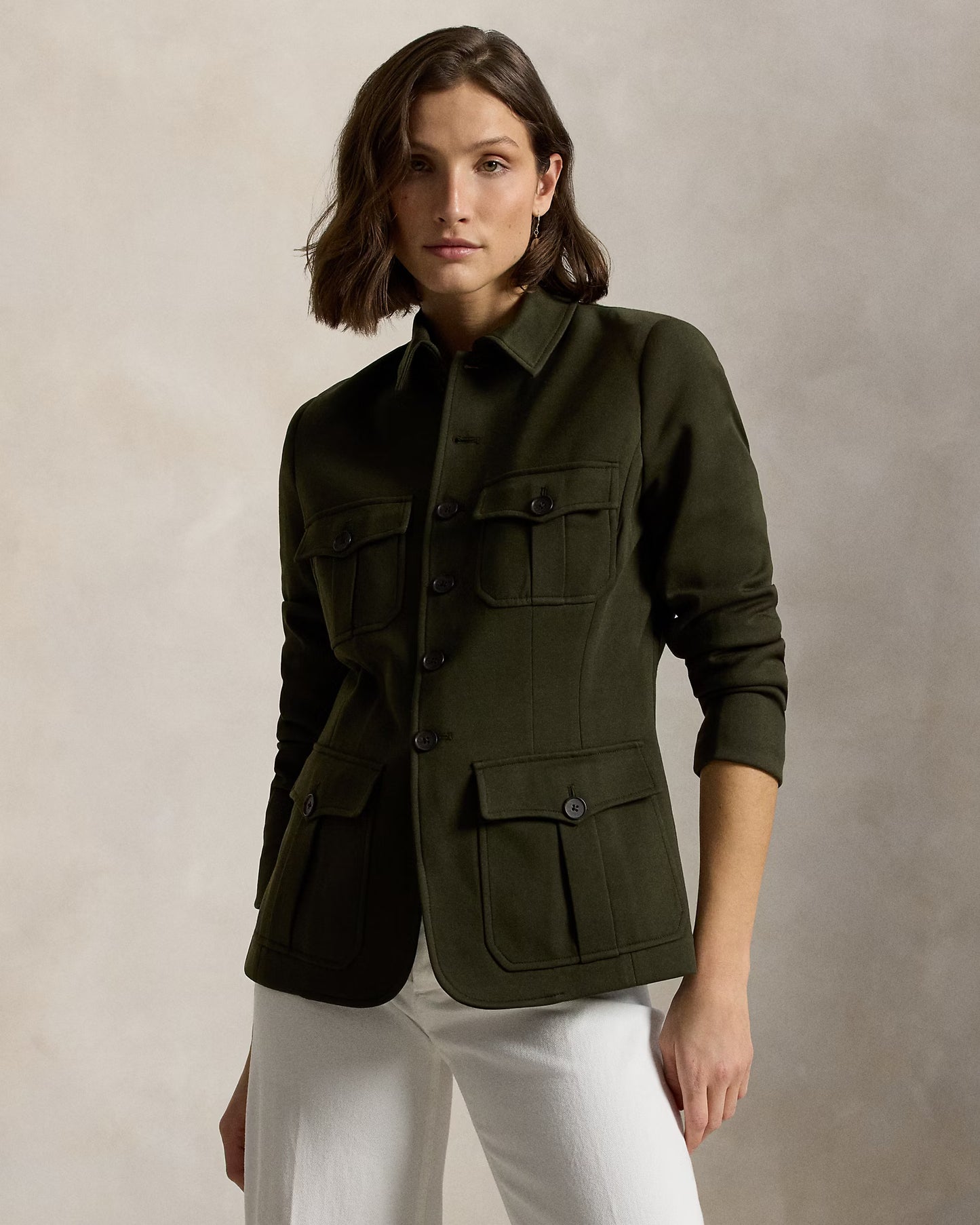 Polo Ralph Lauren Knit Ponte Utility Jacket