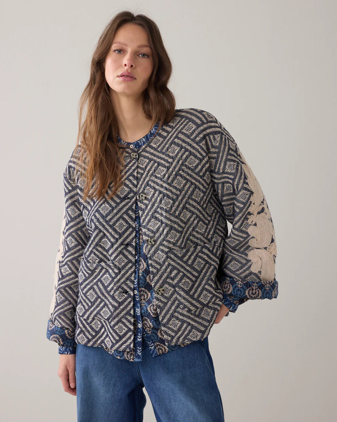 Summum Embroidered Reversible Jacket