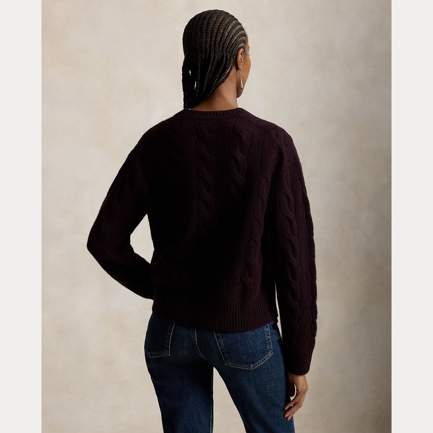 Polo Ralph Lauren Cable Knit Wool Cashmere Sweater