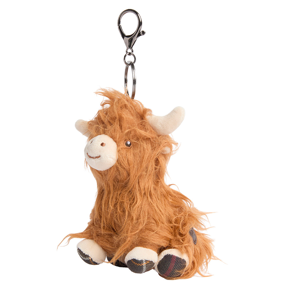 Barbour Highland Cow Key Chain Fob