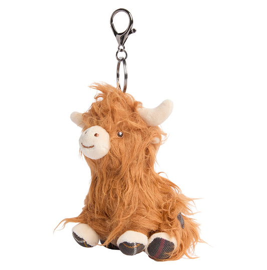Barbour Highland Cow Key Chain Fob