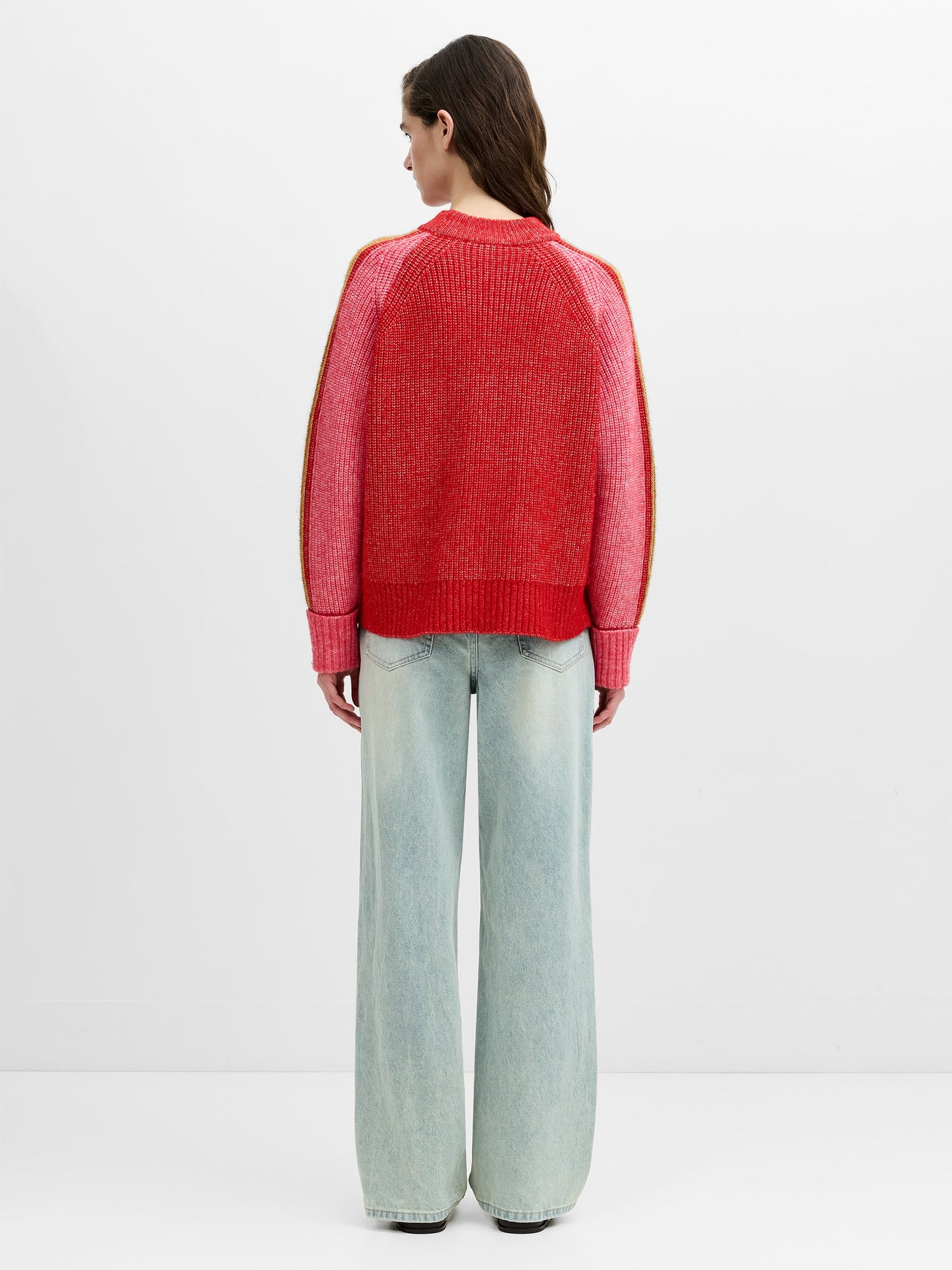 French Connection Kessy Multi-Colour Striped Sleeve Jumper