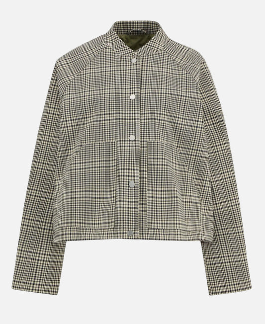 Barbour Leyburn Check Showerproof Bomber Jacket