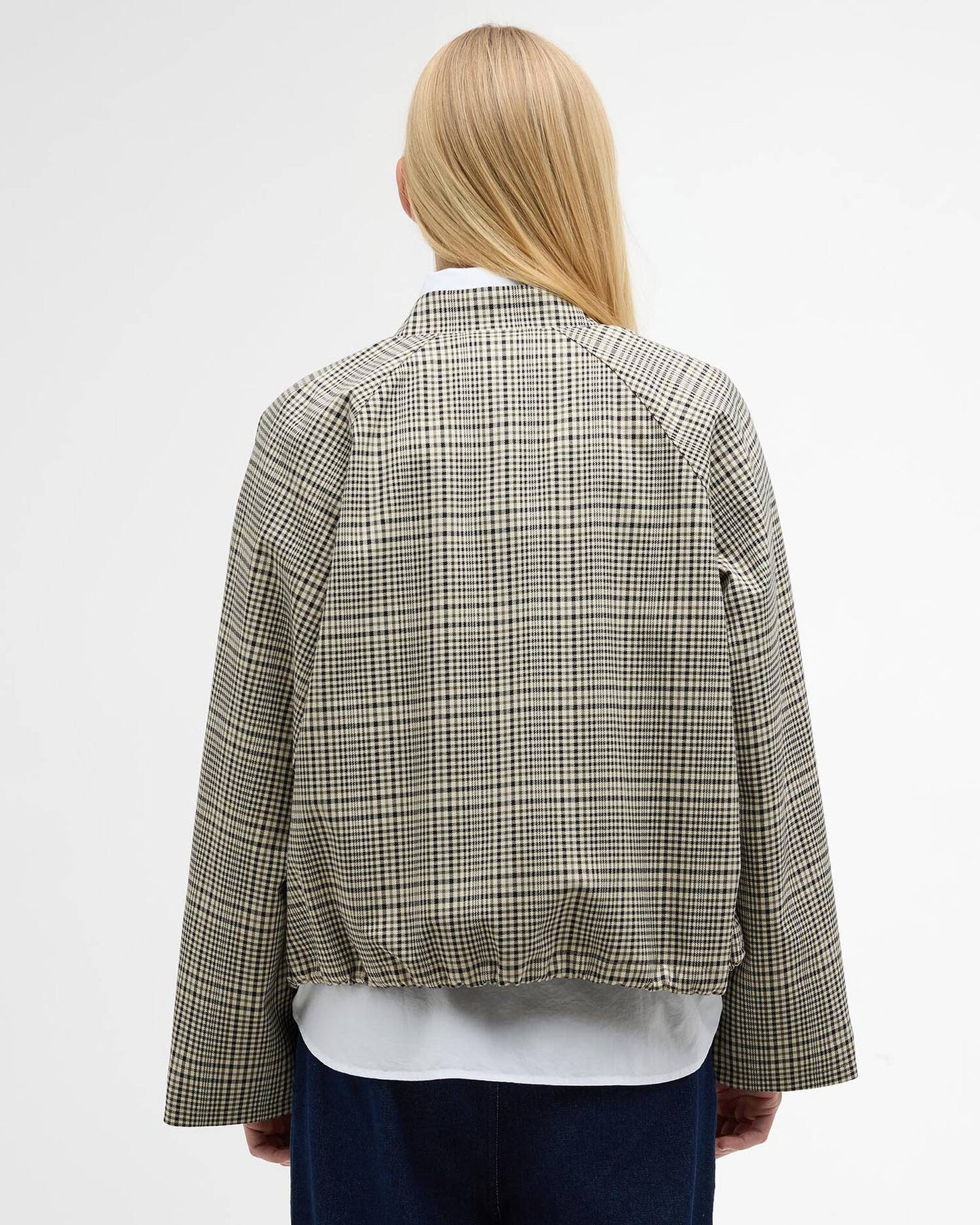 Barbour Leyburn Check Showerproof Bomber Jacket