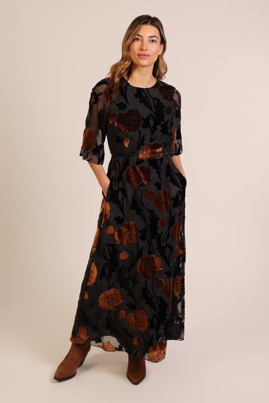 Traffic People Burnout Millie Dress