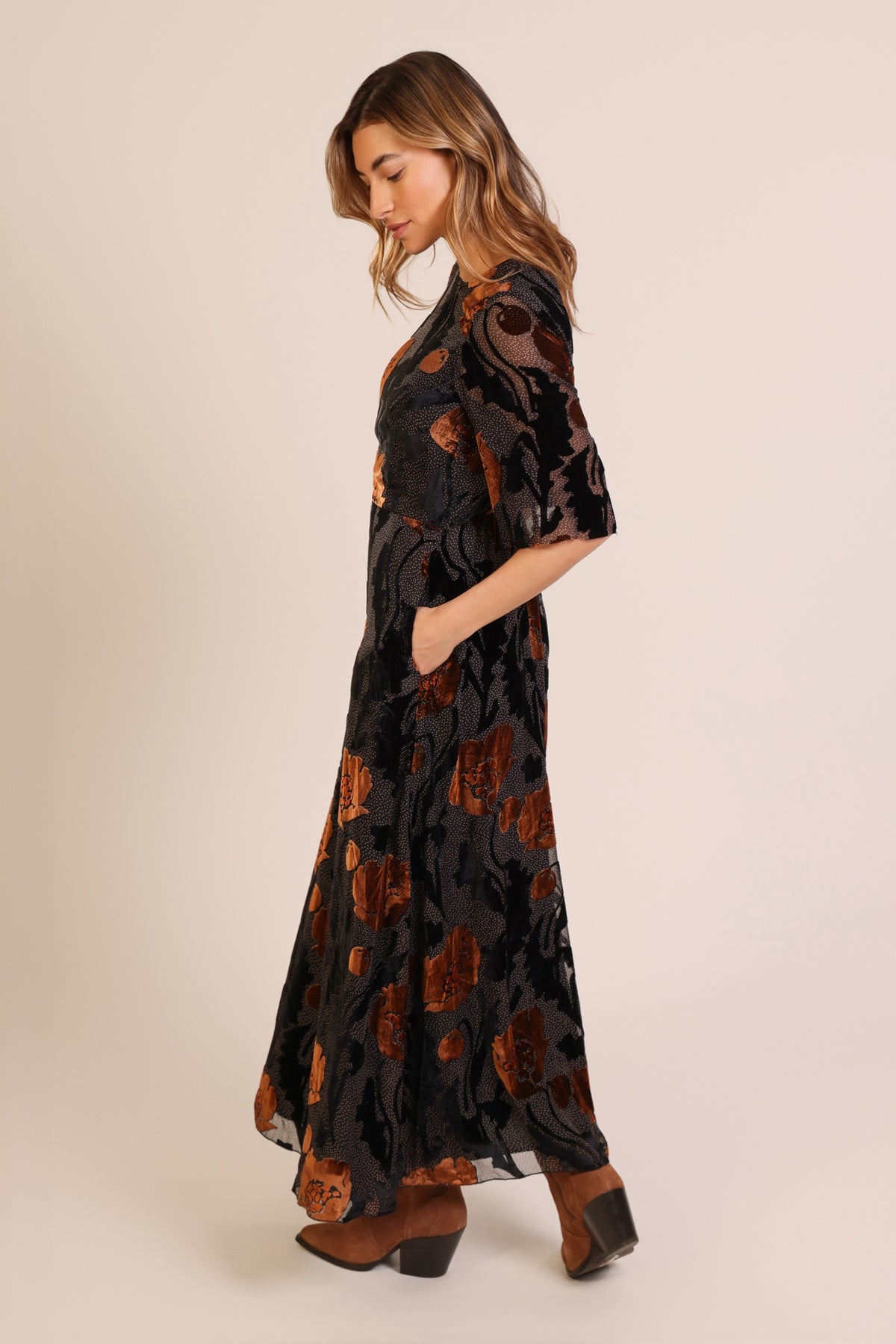 Traffic People Burnout Millie Dress