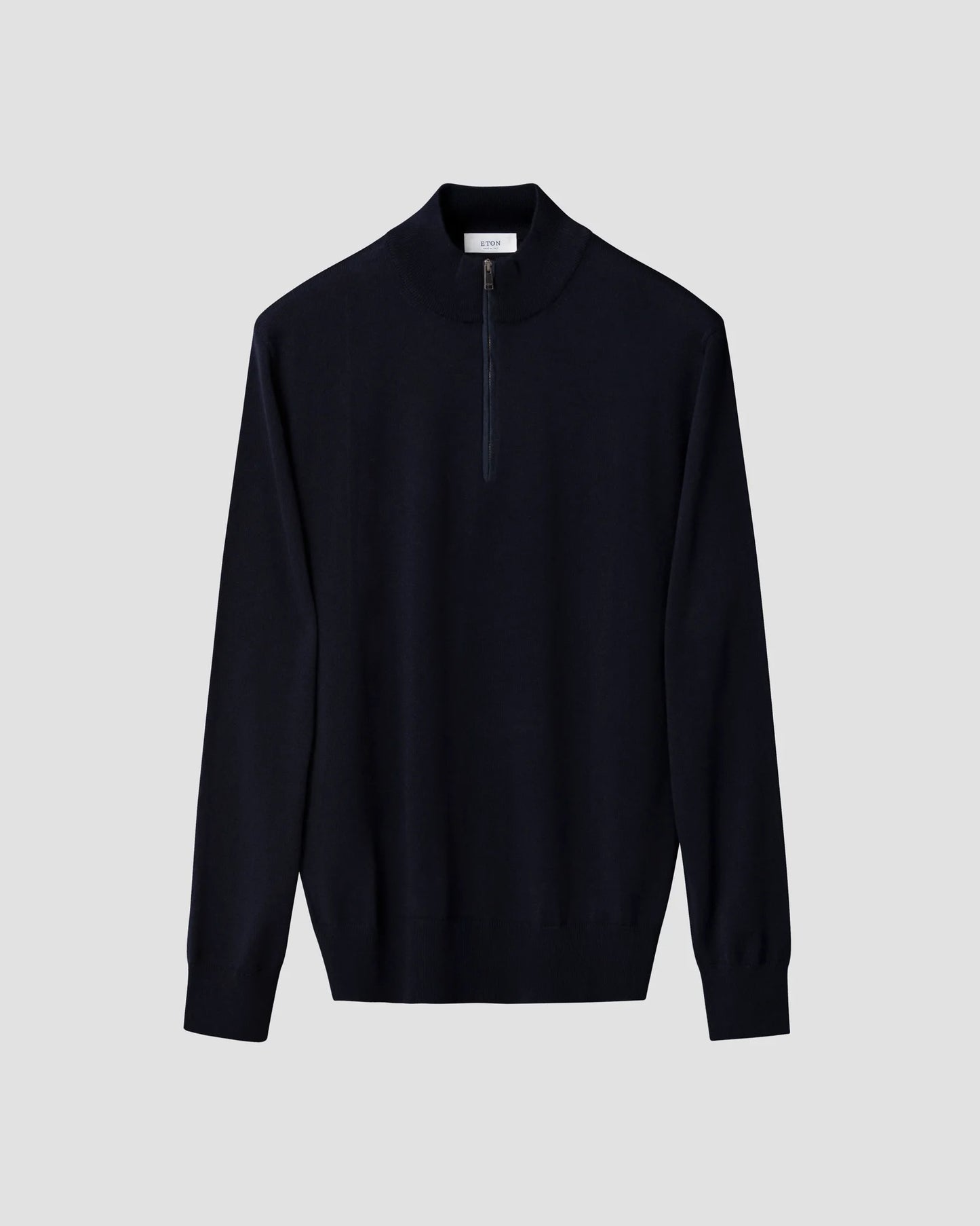 Eton Merino Quarter Zip Knit Sweater