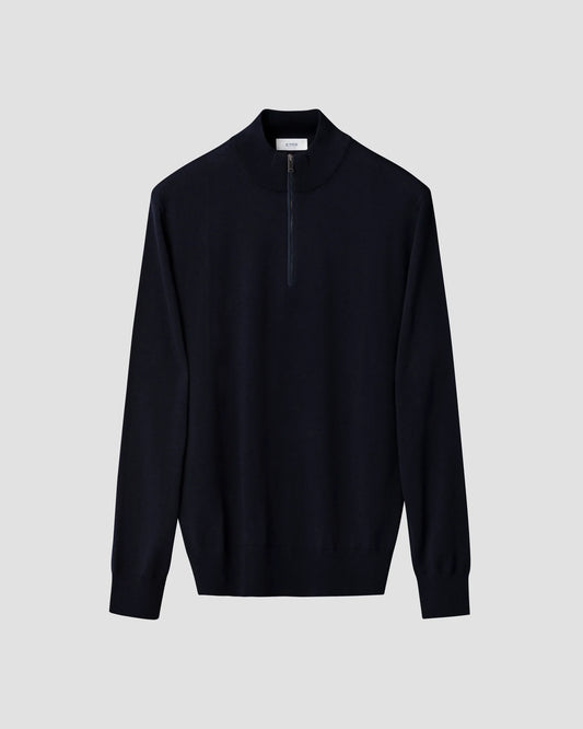 Eton Merino Quarter Zip Knit Sweater