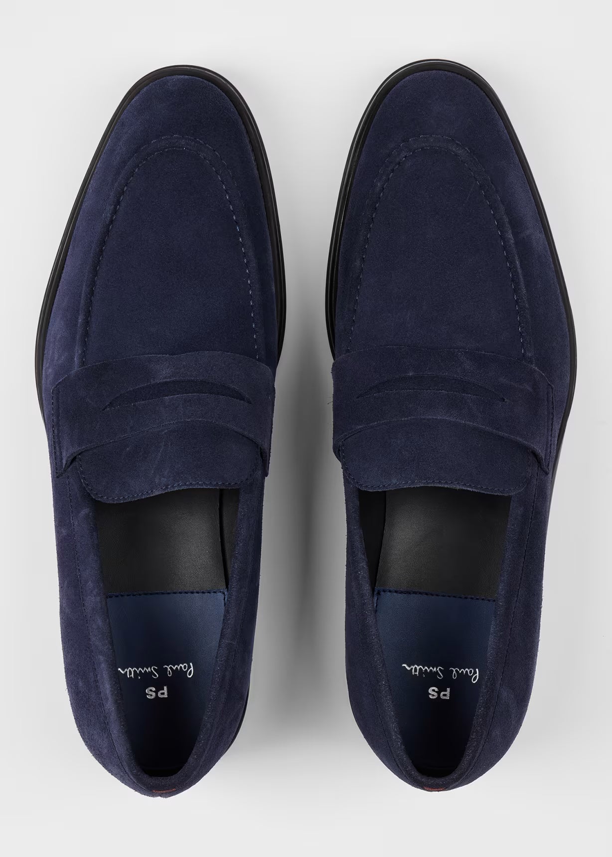 Paul Smith Navy Suede 'Pierce' Loafers