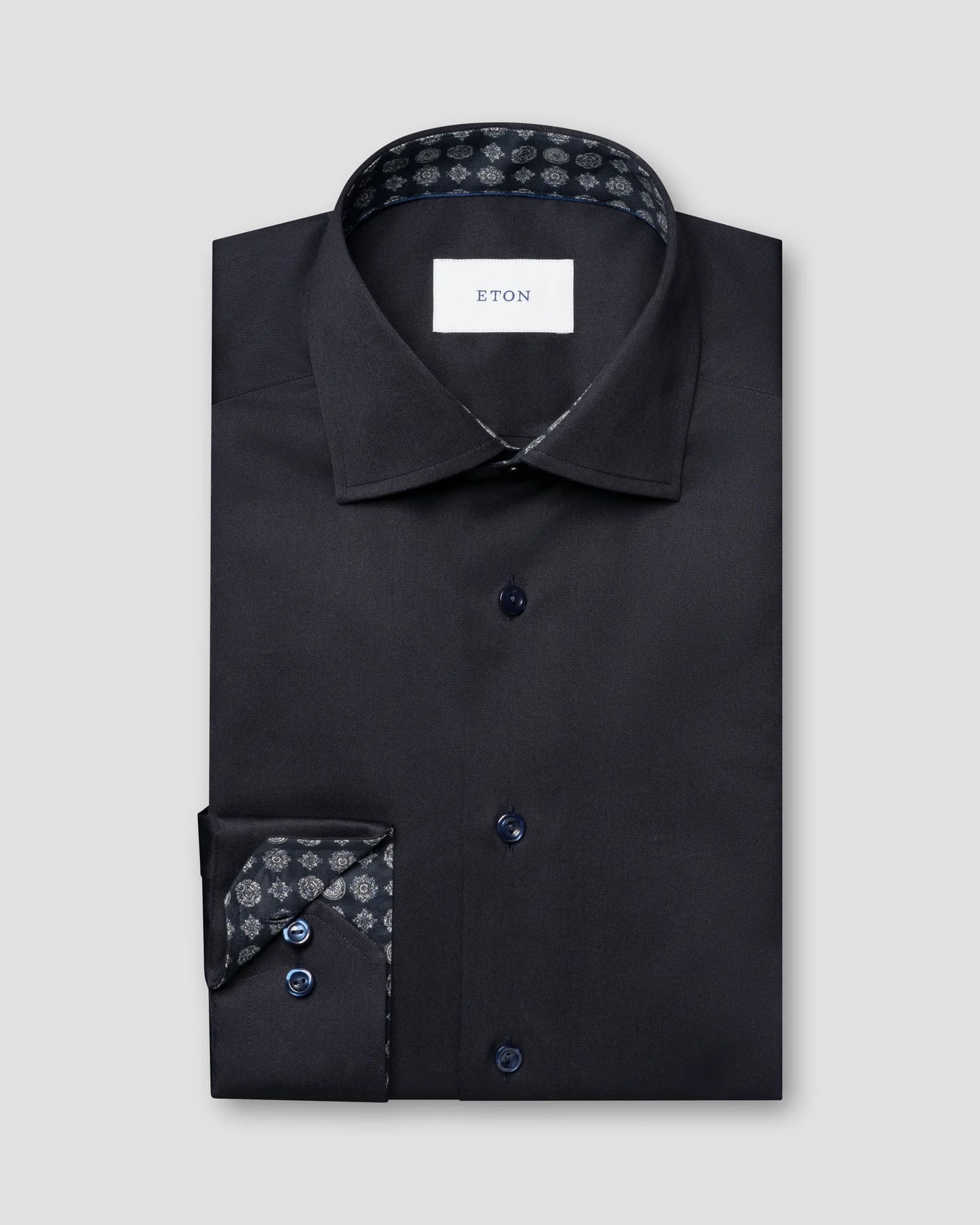 Eton Geometric Effect Signature Twill Shirt