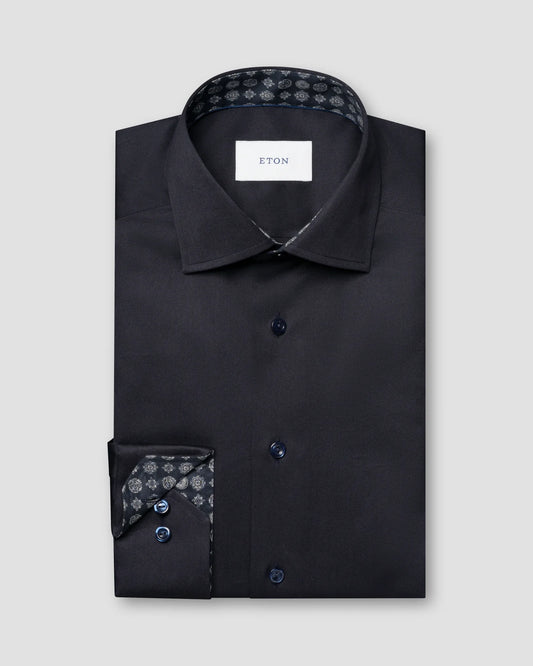 Eton Geometric Effect Signature Twill Shirt