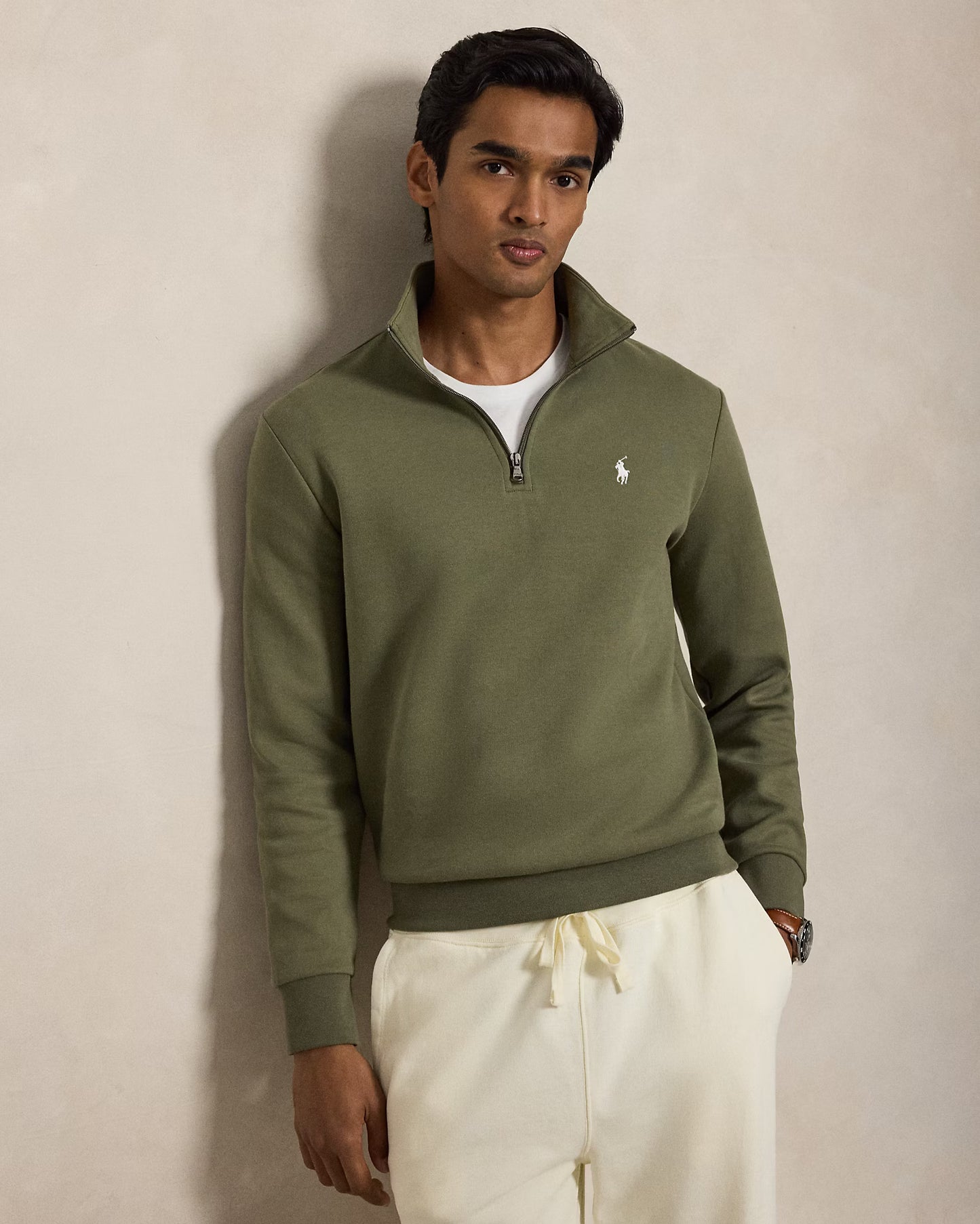 Polo Ralph Lauren Double Knit Quarter Zip Pullover