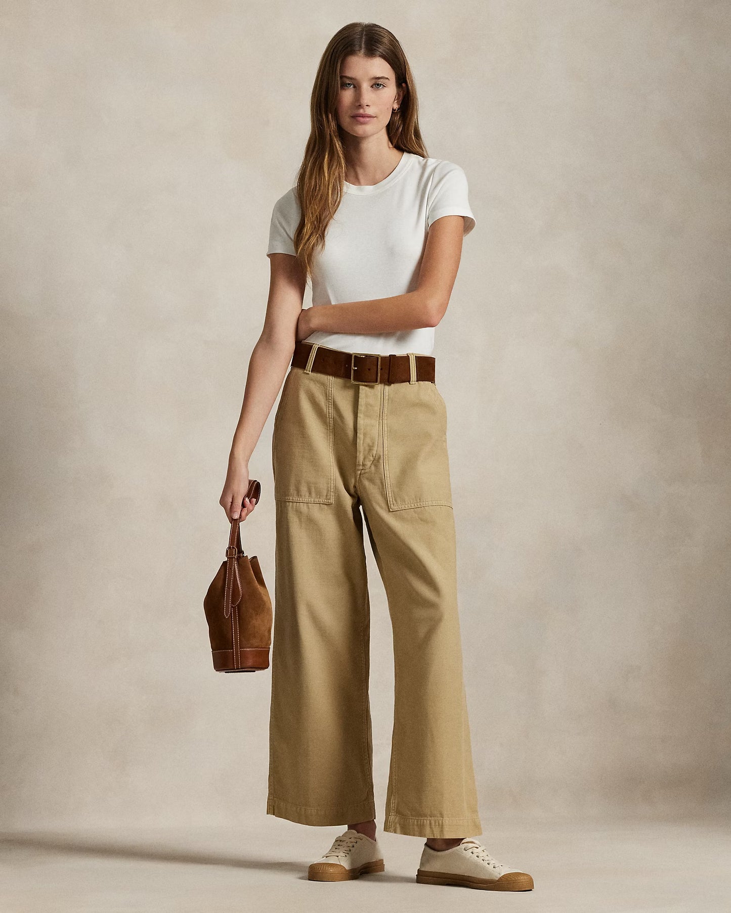 Polo Ralph Lauren Ricky Wide-Leg Crop Trouser