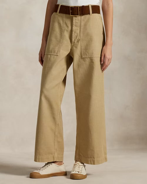 Polo Ralph Lauren Ricky Wide-Leg Crop Trouser