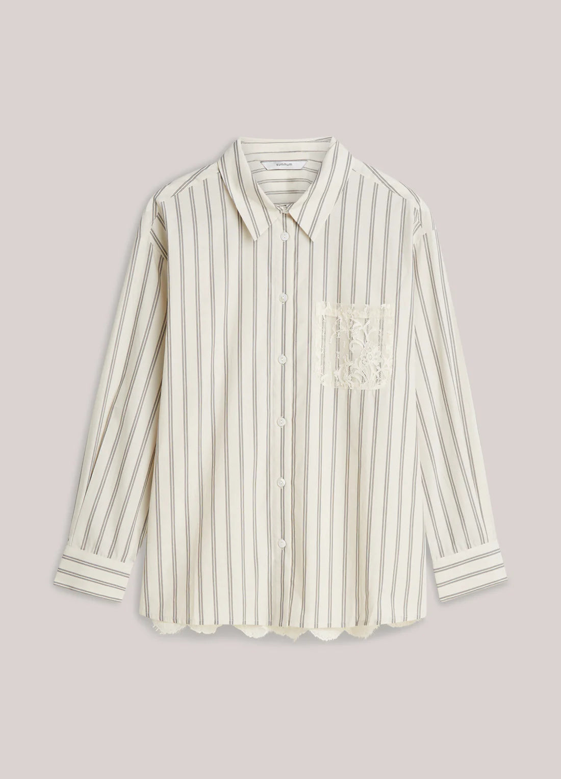Summum Shirt Blouse with Lace Details