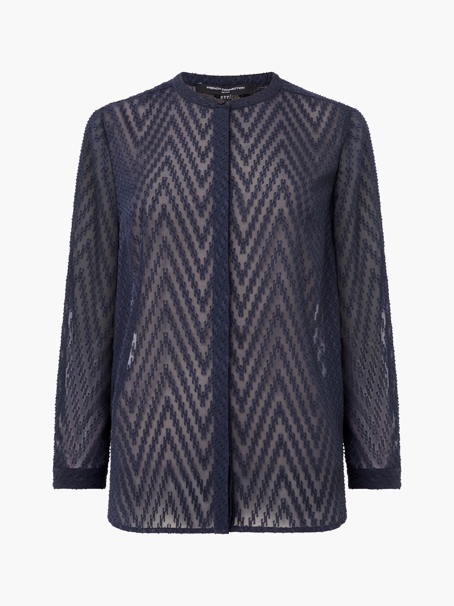 French Connection Dayton Fil De Coupe Long Sleeve Shirt
